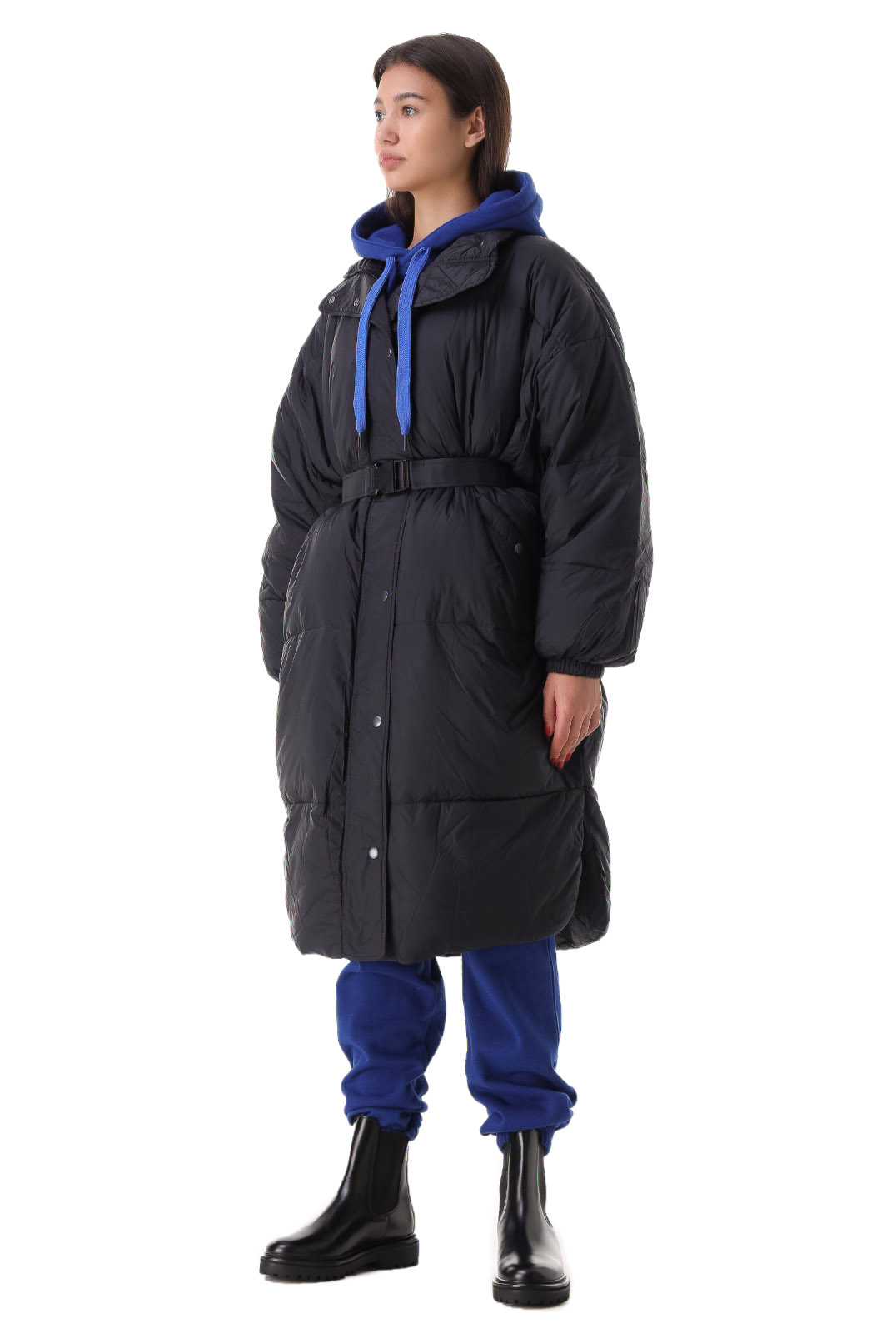 Удлиненная стеганая куртка oversize ETOILE ISABEL MARANT ETOI21003