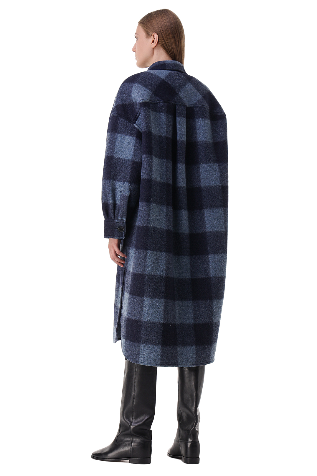 Пальто oversize в клітку MARANT ETOILE ETOI21014