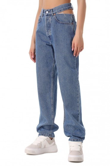 Подовжені джинси с розрізом FORTE DEI MARMI COUTURE FOR21002