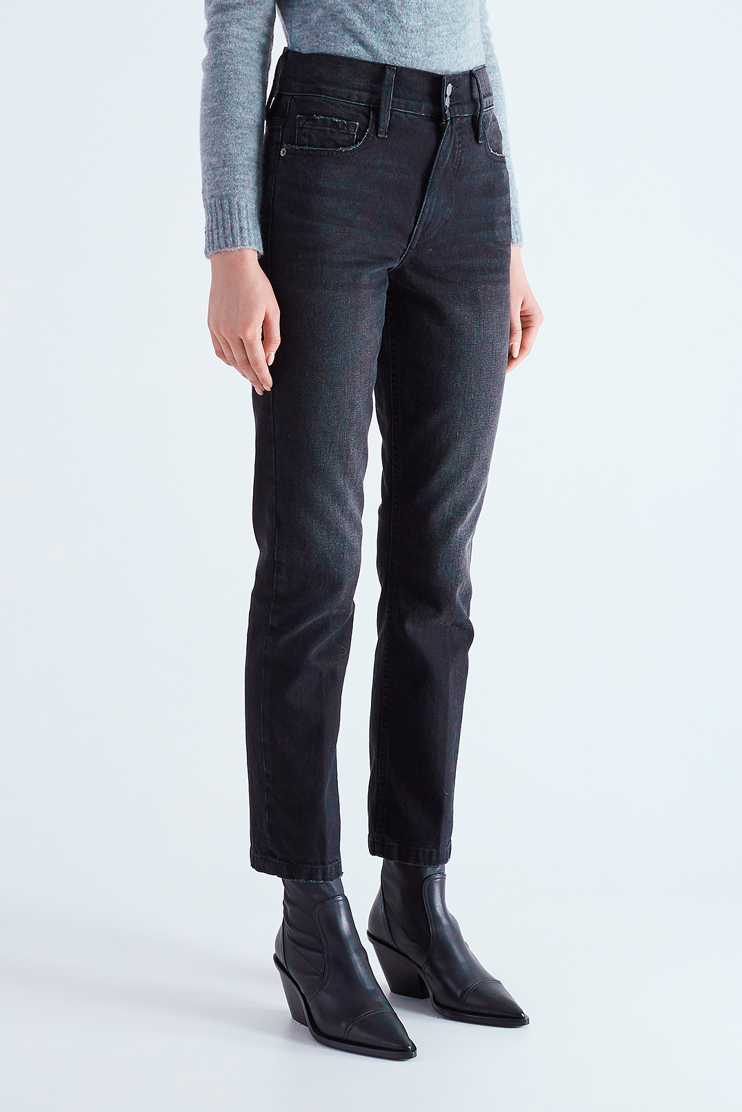 Укорочені джинси з потертостями FRAME FRM29002