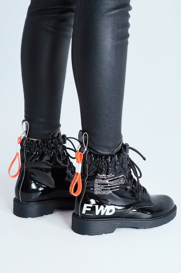 Лаковані черевики з принтом F_WD FWD29007