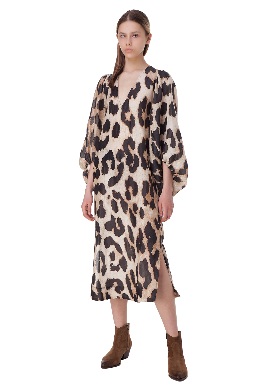 Леопардове плаття GANNI GANw10001