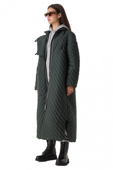 Стьобане пальто oversize GANNI GANw21012