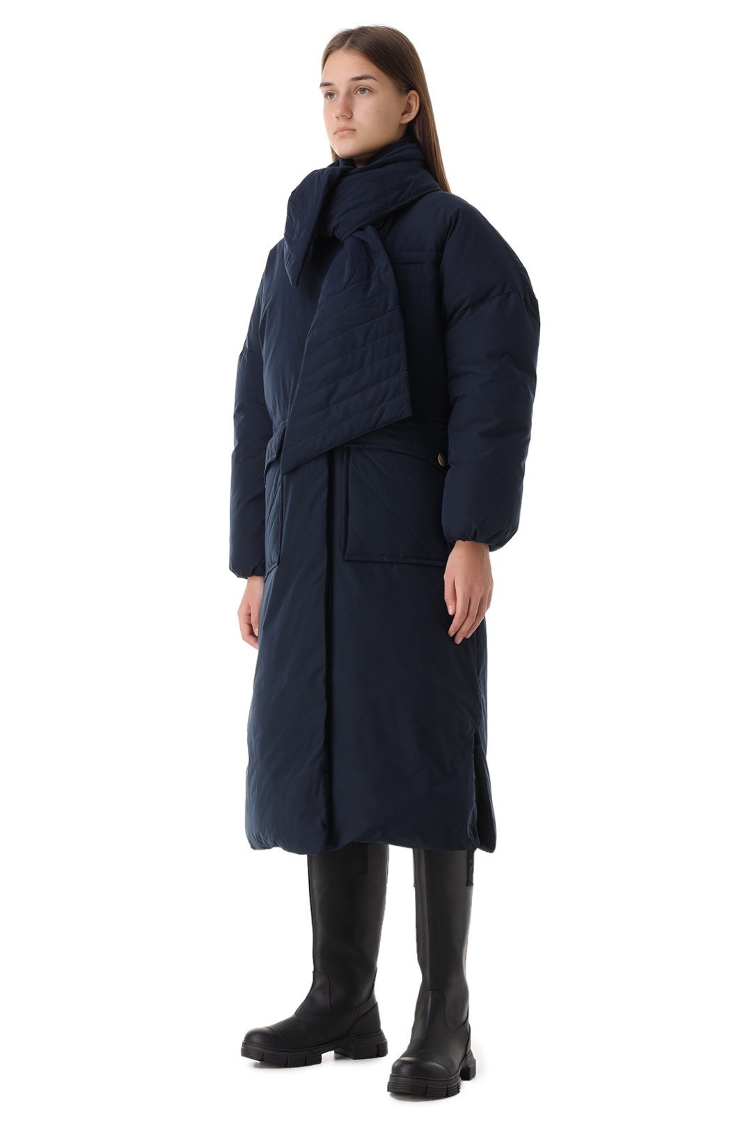 Пальто oversize GANNI GANw21014
