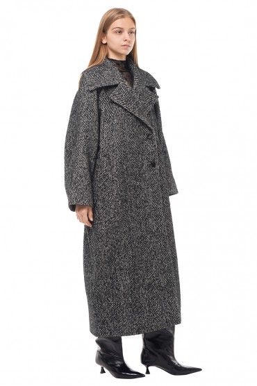 Пальто oversize GANNI GANw23003