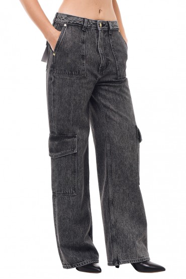 Подовжені джинси карго GANNI GANw23006 