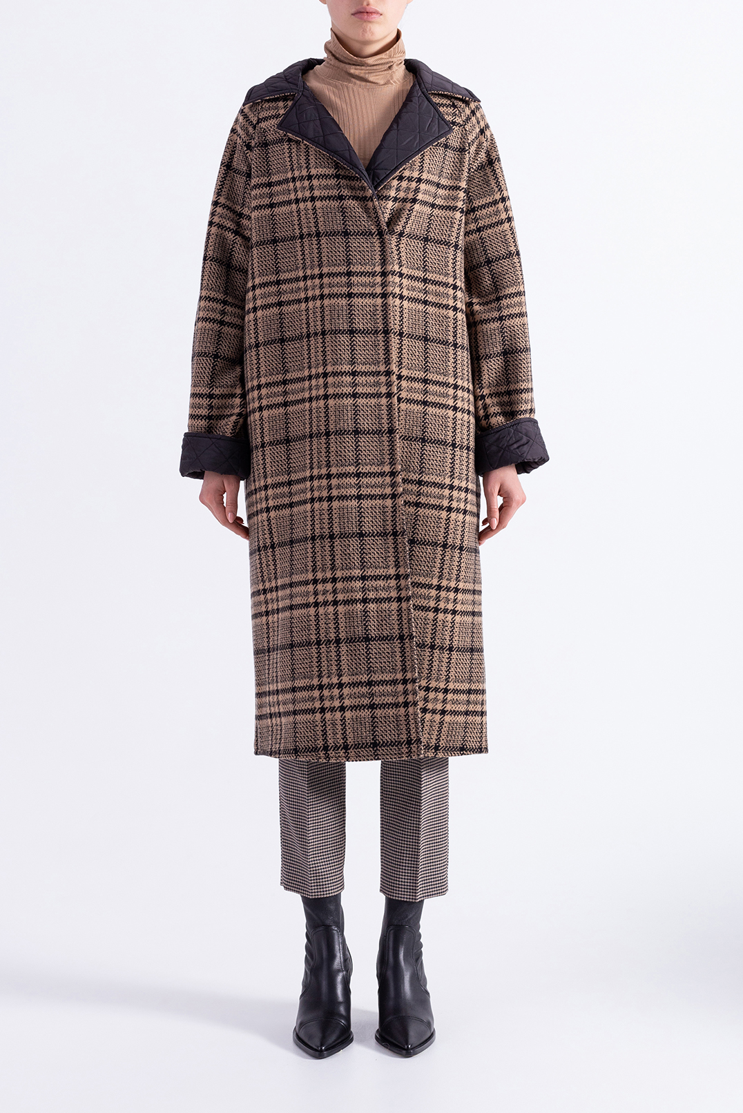 Двостороннє пальто в клітку GANNI GANw29008