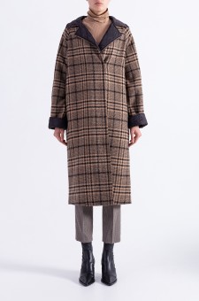 Двостороннє пальто в клітку