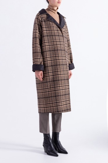 Двостороннє пальто в клітку GANNI GANw29008