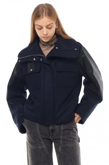 Куртка зі шкіряними деталями HELMUT LANG HL23003