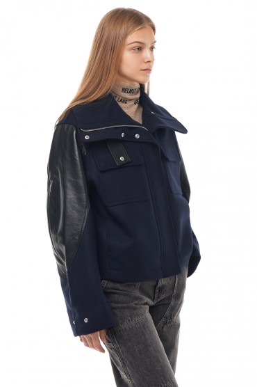 Куртка зі шкіряними деталями HELMUT LANG HL23003