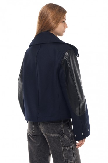 Куртка зі шкіряними деталями HELMUT LANG HL23003