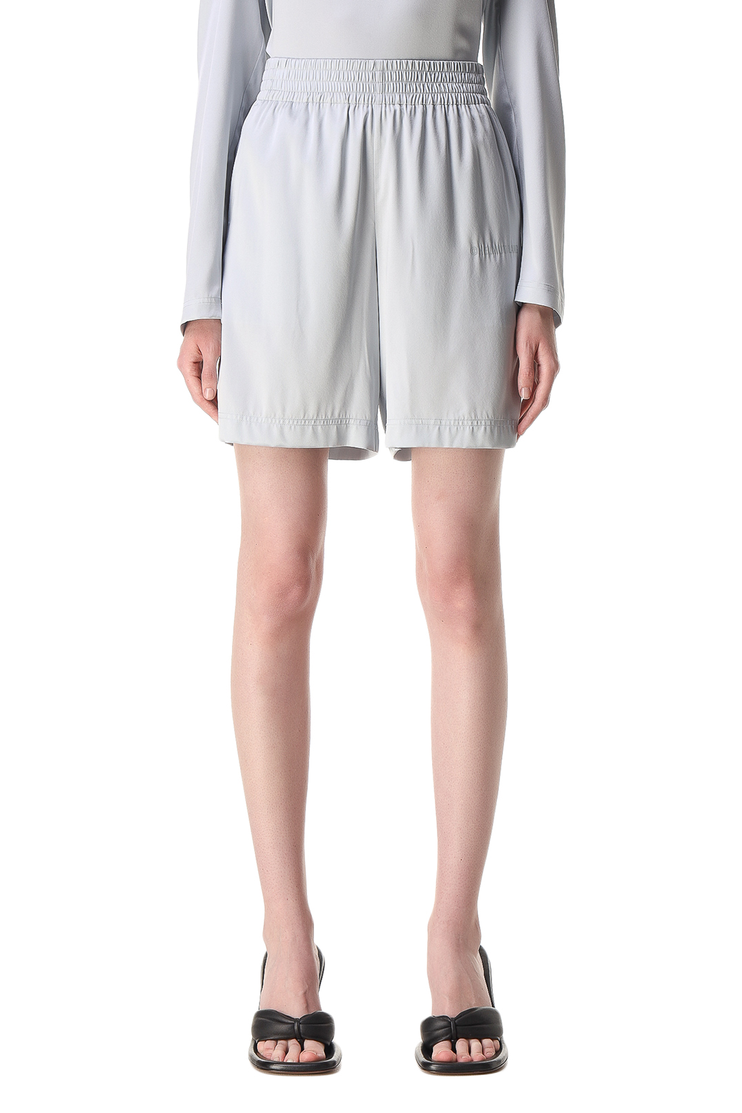 Шовкові шорти з логотипом HELMUT LANG HLw11001