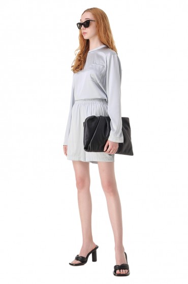 Шовкові шорти з логотипом HELMUT LANG HLw11001