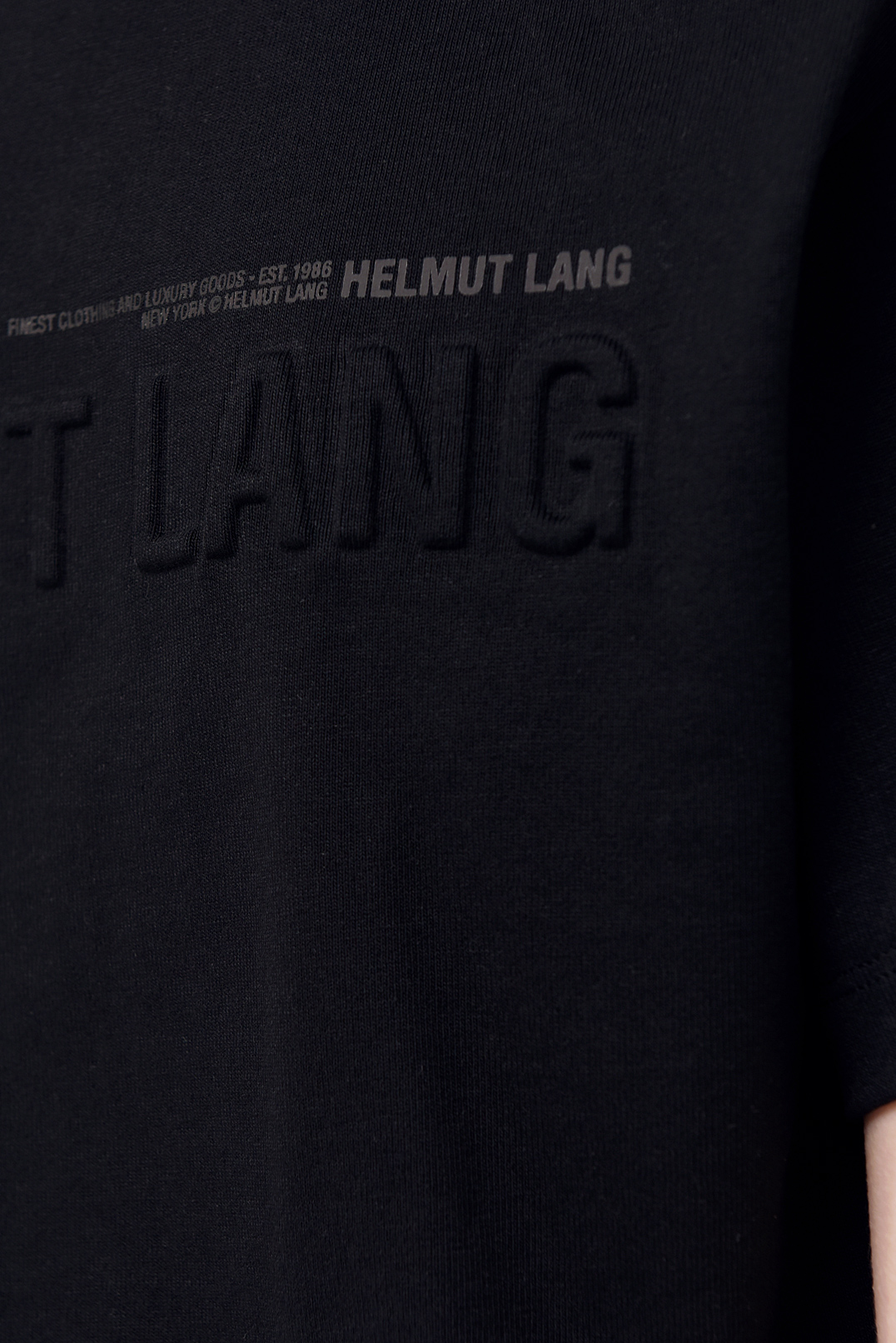 Вкорочена футболка з логотипом HELMUT LANG HLw13003