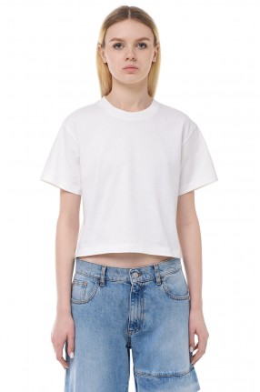 HELMUT LANG Вкорочена футболка з логотипом