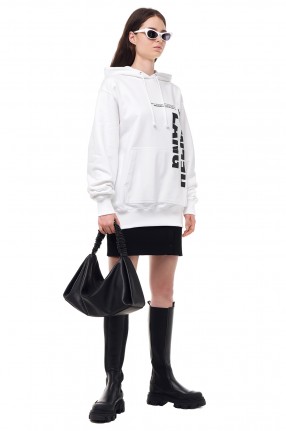 HELMUT LANG Худі oversize з принтом