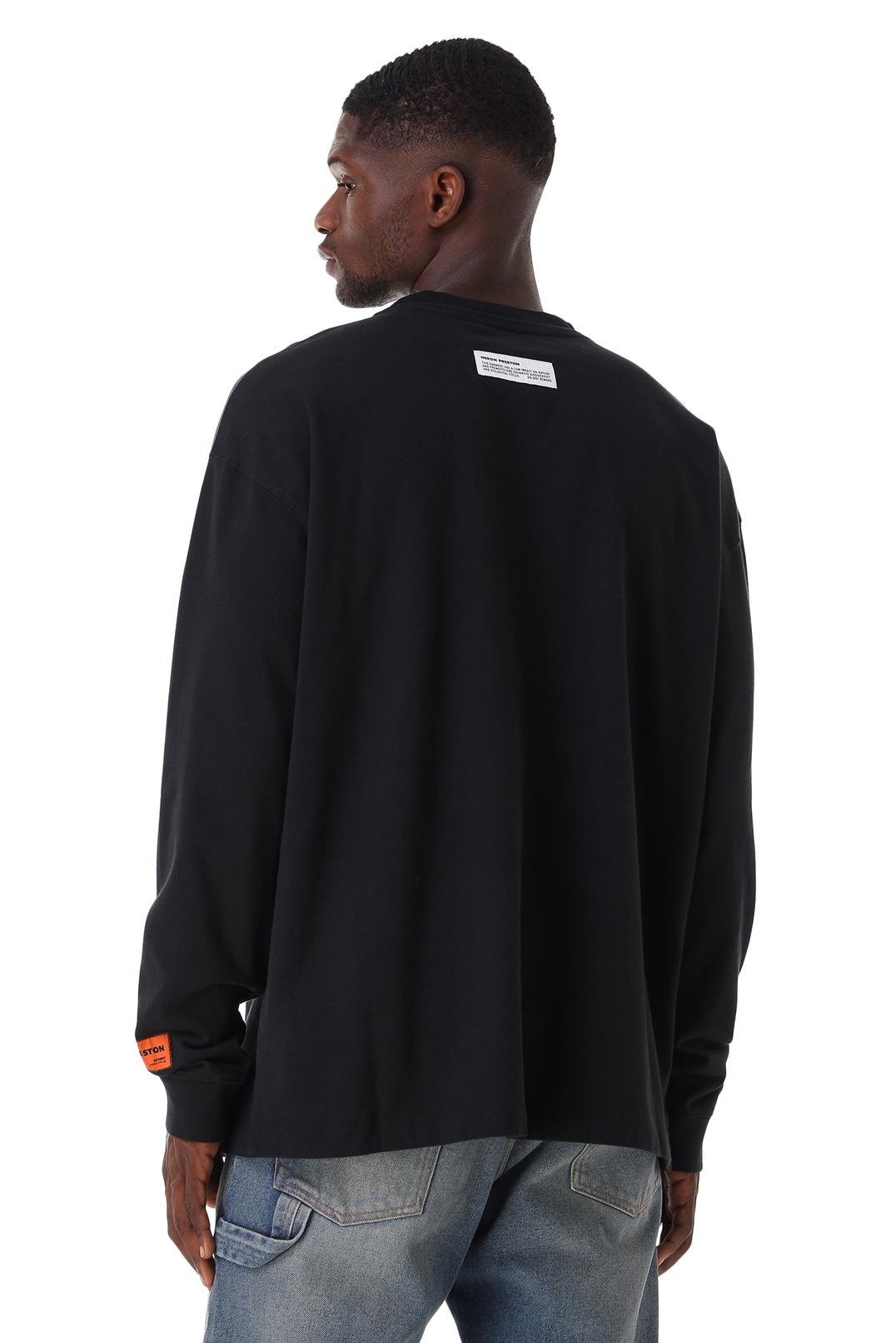 Лонгслів oversize з принтом HERON PRESTON HPm21008 — купити