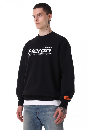 Светр oversize з логотипом HERON PRESTON HPm21022 