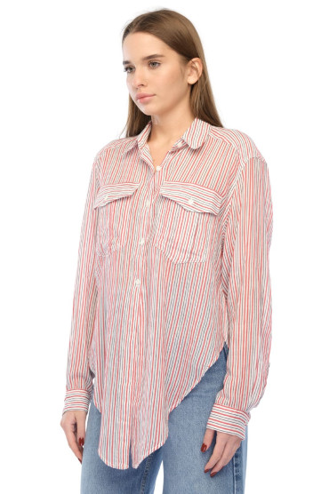 Сорочка в смужку ISABEL MARANT ISB16001