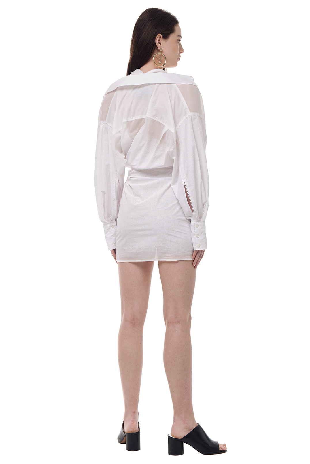 Сукня-сорочка з драпіруванням JACQUEMUS JAC13001