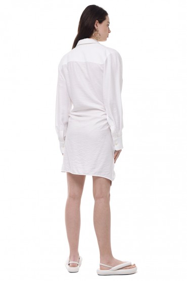 Сукня-сорочка з драпіруванням JACQUEMUS JAC13023