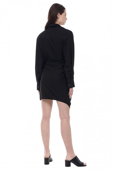 Сукня-сорочка з драпіруванням JACQUEMUS JAC13024