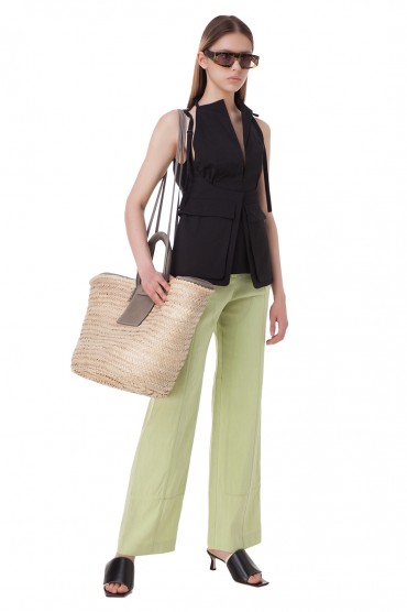 Солом'яна сумка-тоут Le grand panier Soleil JACQUEMUS JACa10010