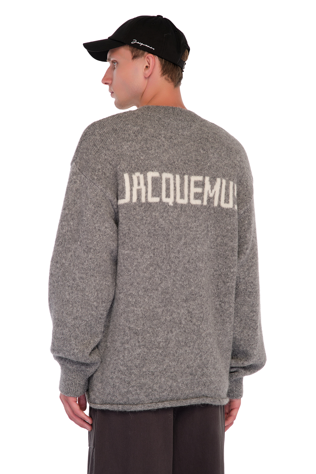 Светр oversize з логотипом JACQUEMUS JACm24007