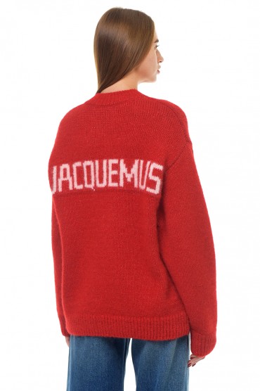 Светр oversize з логотипом JACQUEMUS JACw23008