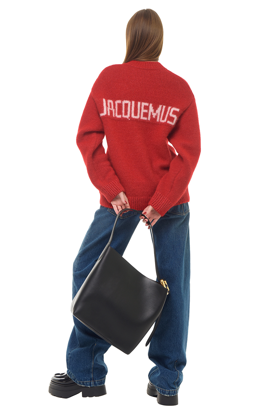 Светр oversize з логотипом JACQUEMUS JACw23008