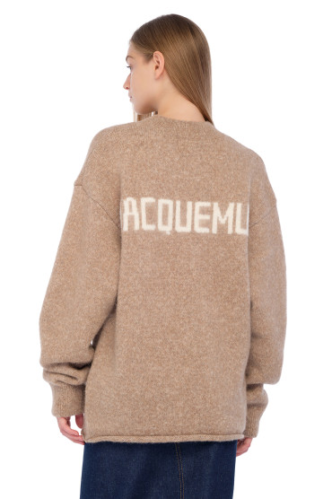 Светр oversize з логотипом JACQUEMUS JACw24035