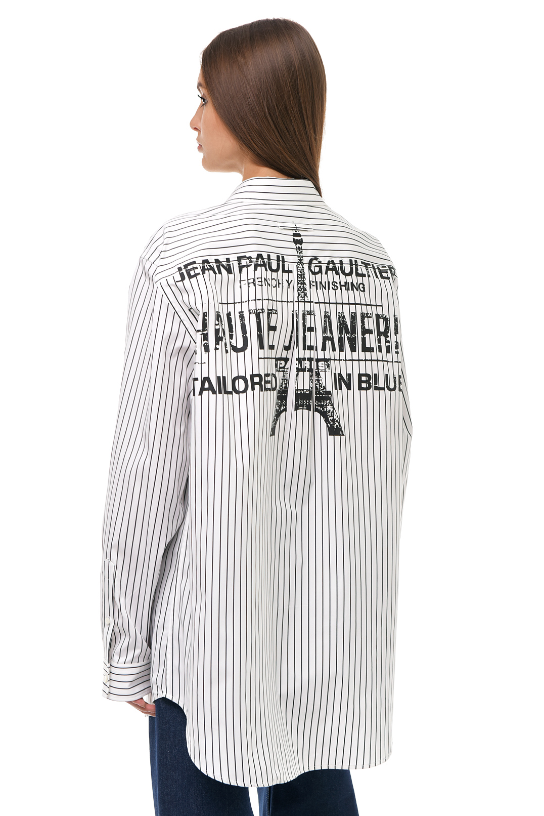 Сорочка в смужку oversize JEAN PAUL GAULTIER JPG14026