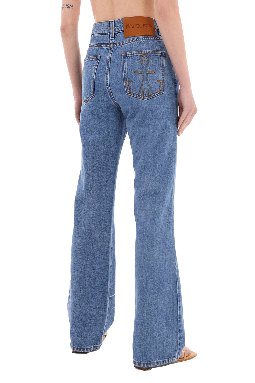 Подовжені джинси з логотипом JW ANDERSON JWp12011