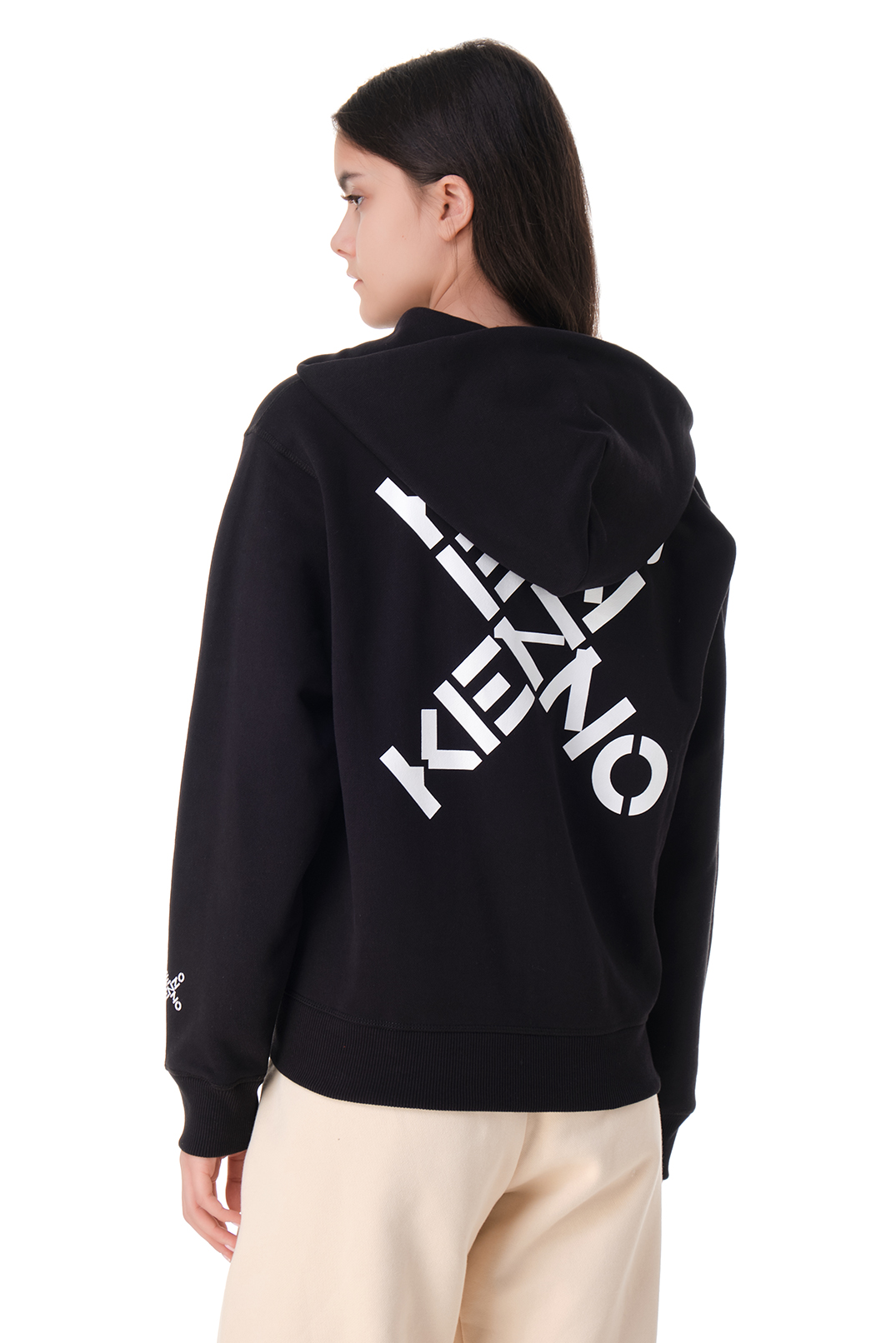 Худі на блискавці з логотипом KENZO KNZw11012