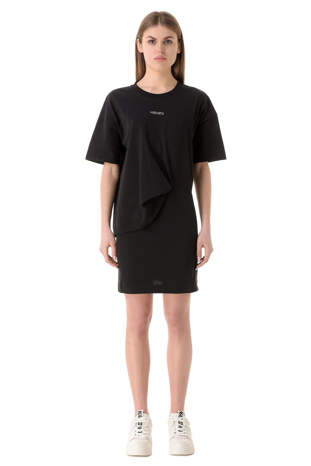 Асимметричное платье-футболка oversize KENZO KNZw12017