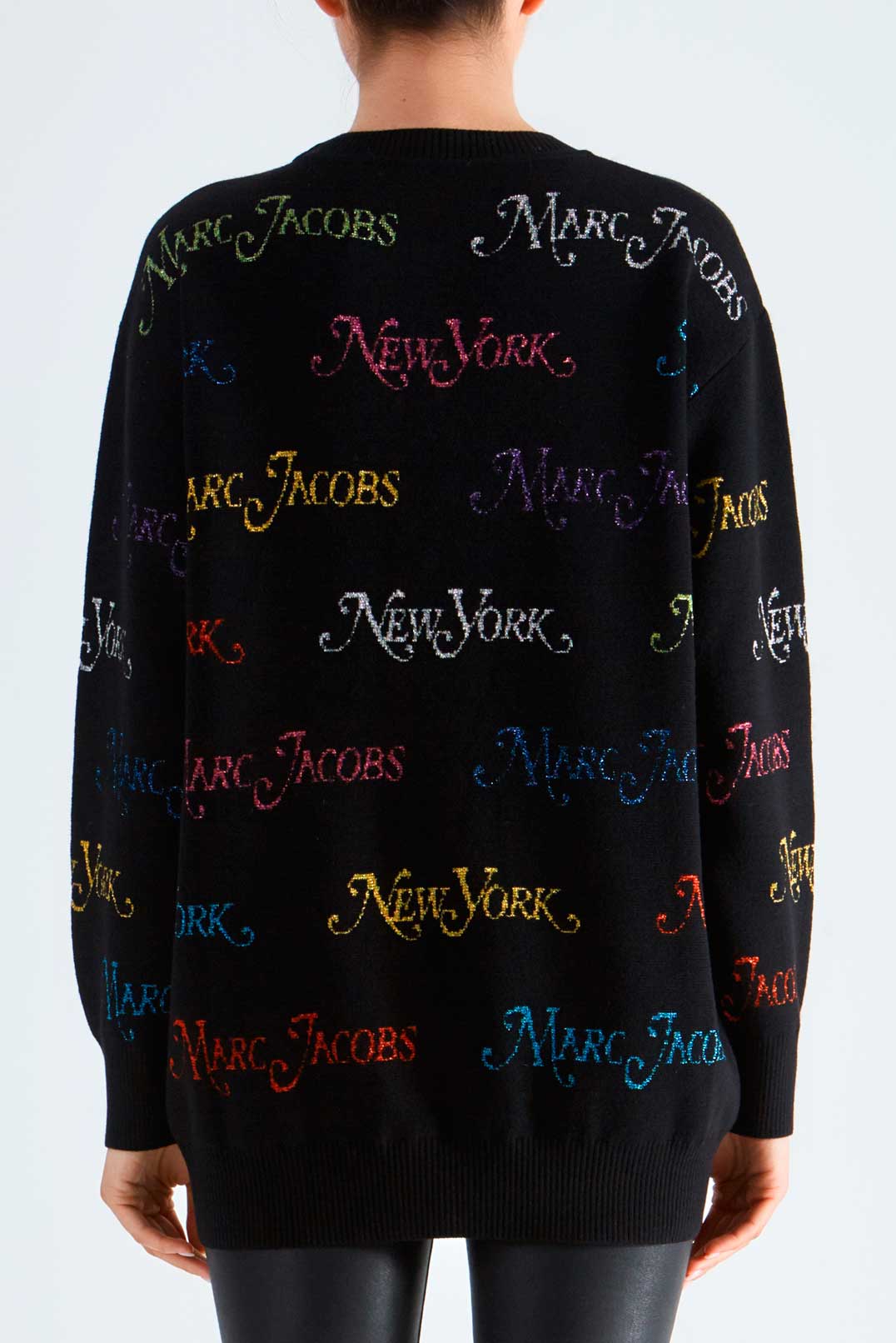 Светр oversize в логотипах MARC JACOBS MJp29006