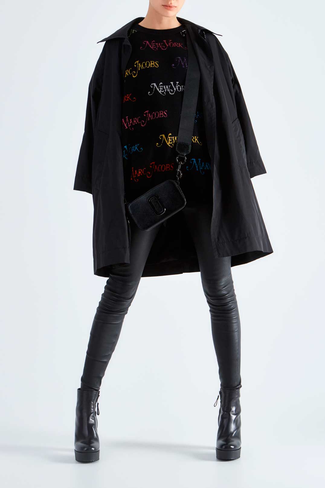 Светр oversize в логотипах MARC JACOBS MJp29006