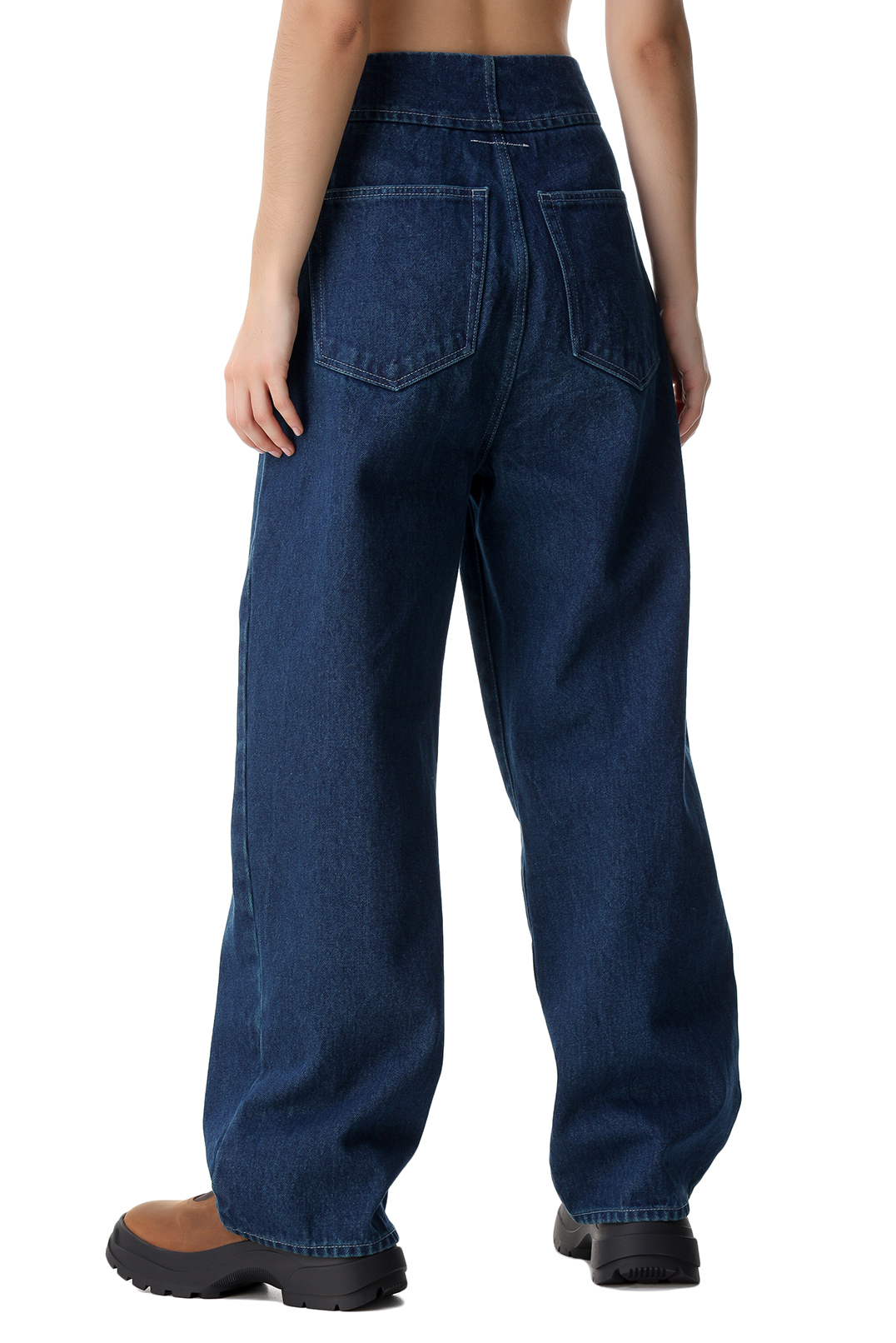 Удлиненные джинсы MM6 MAISON MARGIELA MM621021