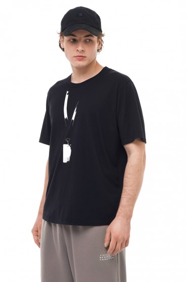 Футболка з принтом MM6 MAISON MARGIELA MM6m14001