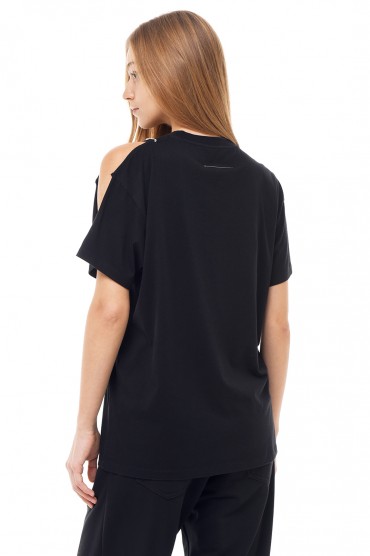 Футболка з розрізом MM6 MAISON MARGIELA MM6w14002