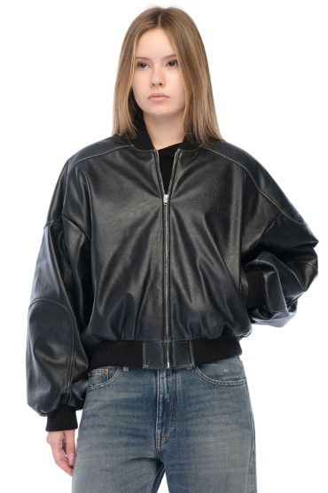 Бомбер з еко-шкіри MM6 MAISON MARGIELA MM6w26020