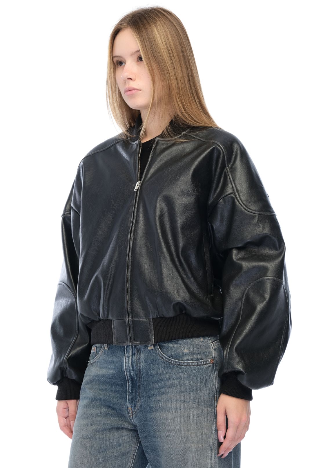 Бомбер з еко-шкіри MM6 MAISON MARGIELA MM6w26020