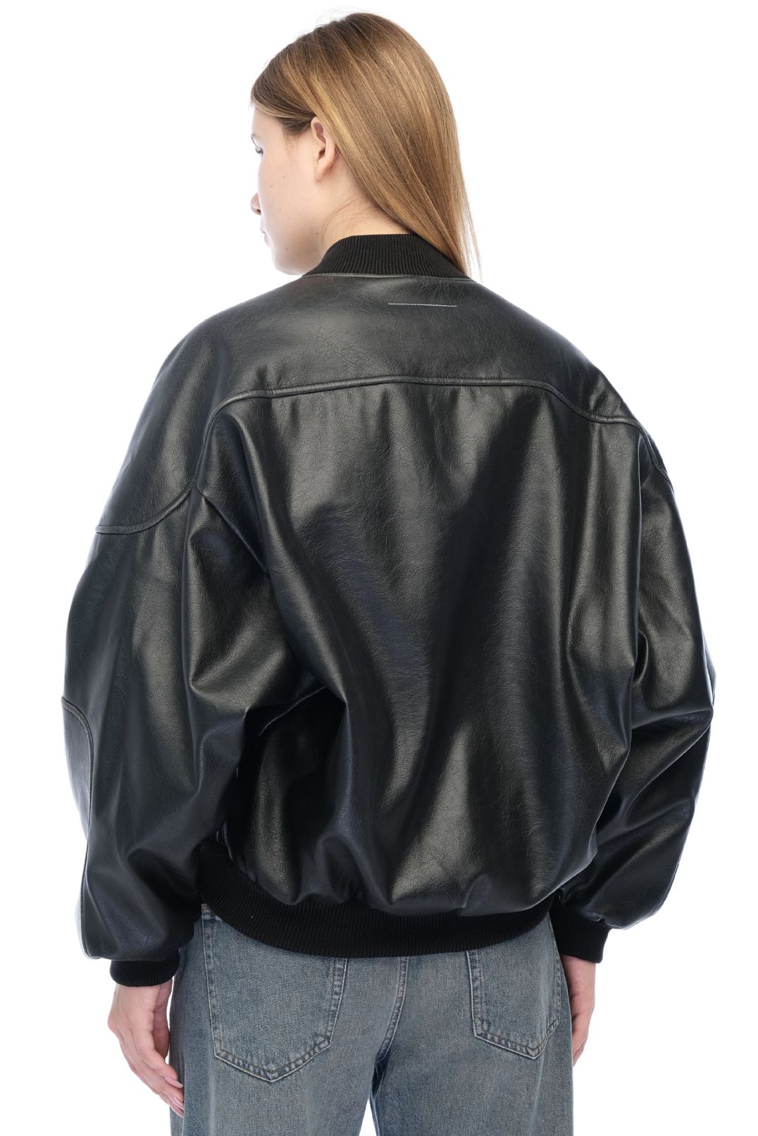 Бомбер з еко-шкіри MM6 MAISON MARGIELA MM6w26020
