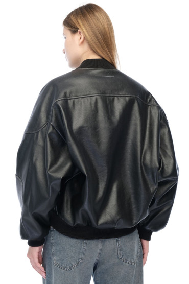 Бомбер з еко-шкіри MM6 MAISON MARGIELA MM6w26020