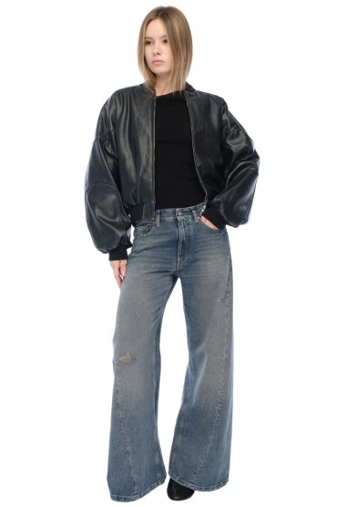 Бомбер з еко-шкіри MM6 MAISON MARGIELA MM6w26020