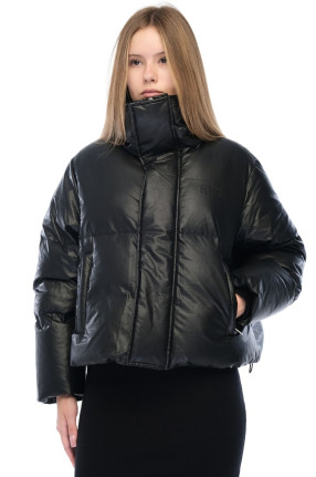 MM6 MAISON MARGIELA Пуховик з еко-шкіри