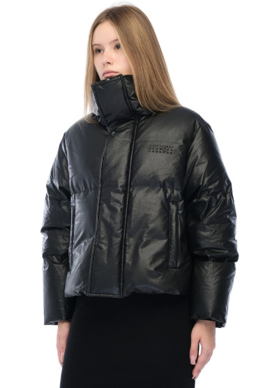 Пуховик з еко-шкіри MM6 MAISON MARGIELA MM6w26021
