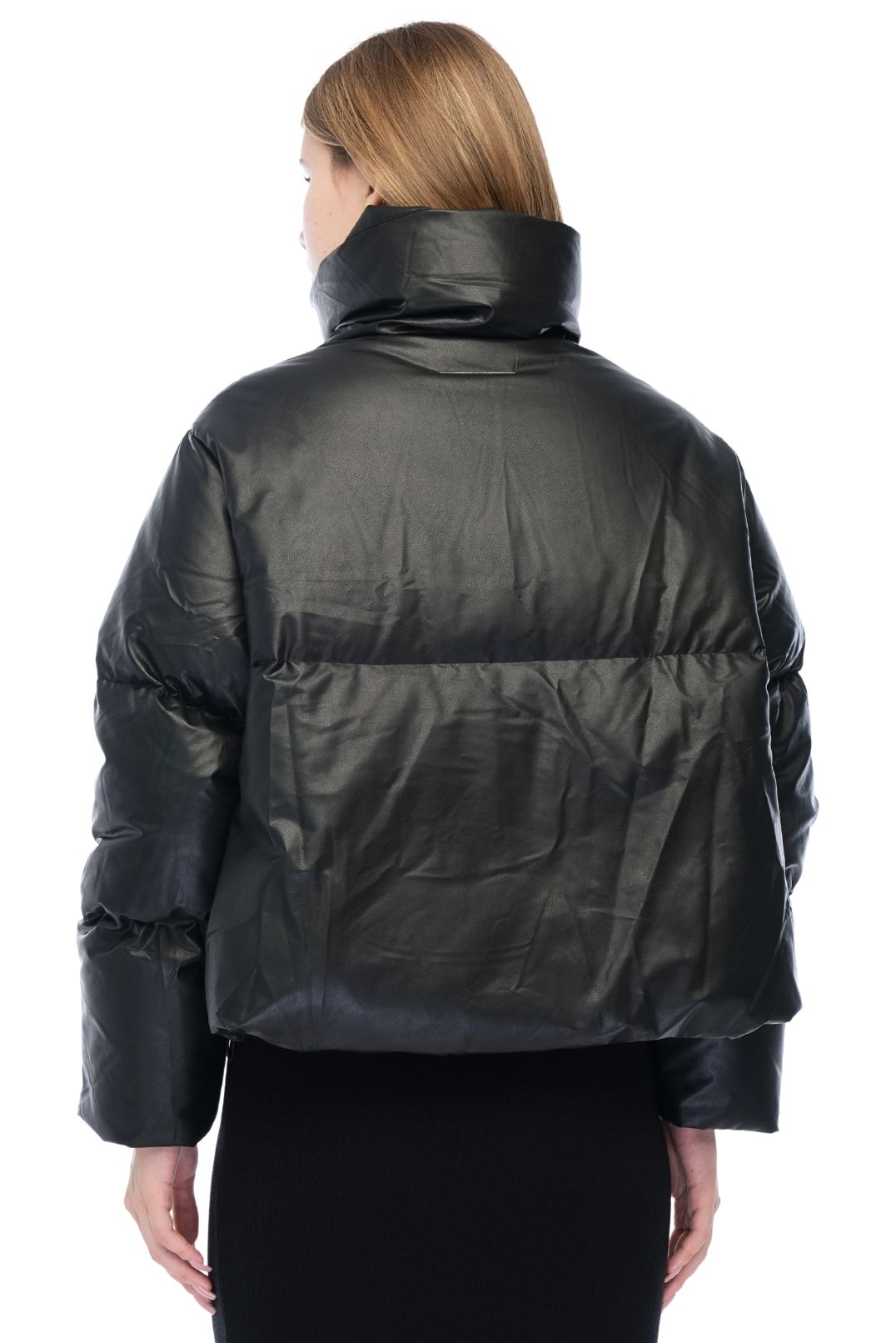 Пуховик з еко-шкіри MM6 MAISON MARGIELA MM6w26021