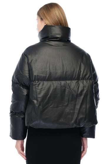 Пуховик з еко-шкіри MM6 MAISON MARGIELA MM6w26021